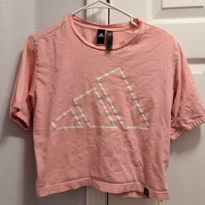 Adidas Women's Pink Crop-top